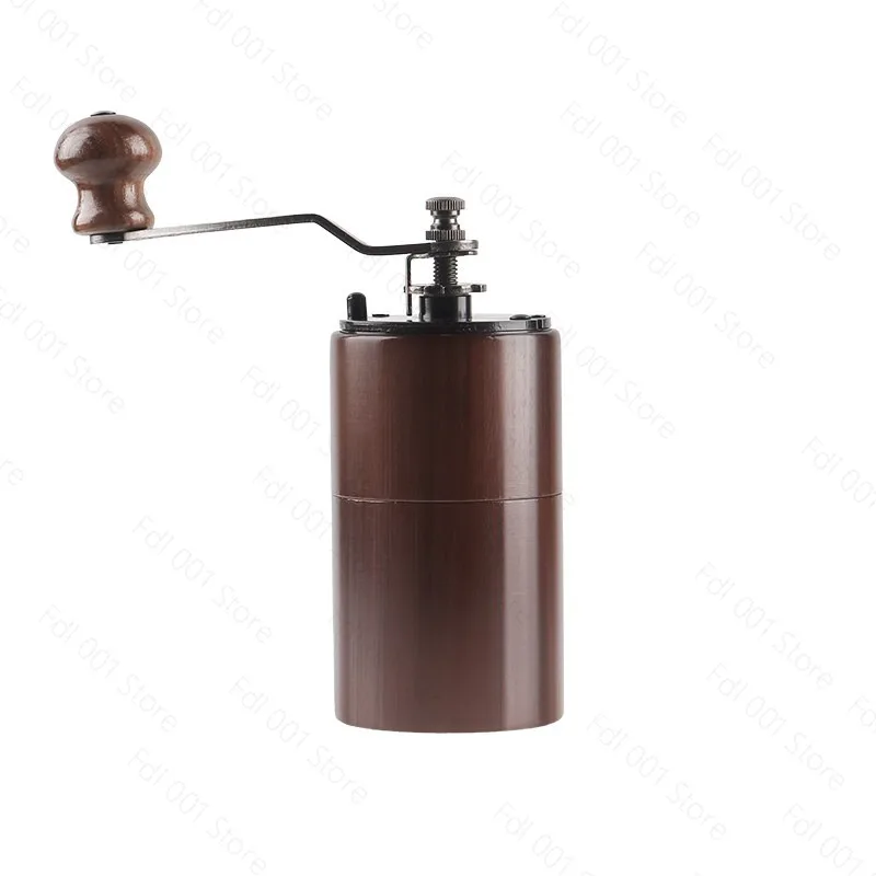 Manual Coffee Bean Grinder - Wooden Hand Crank Walnut Milling Tool for Household Use