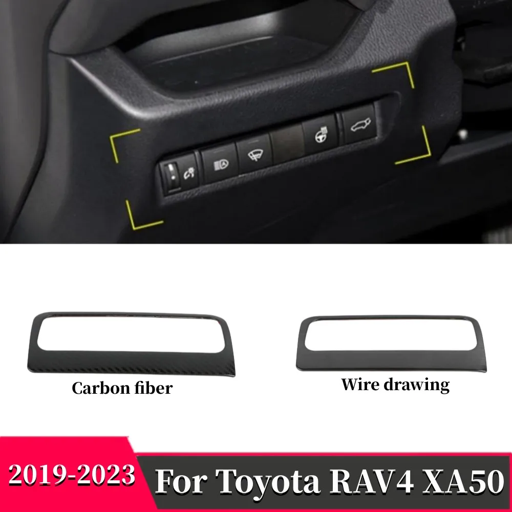 

Stainless steel Interior Accessories Car Headlight adjust button switch cover trim For toyota RAV4 RAV 4 XA50 2019-2022 2023