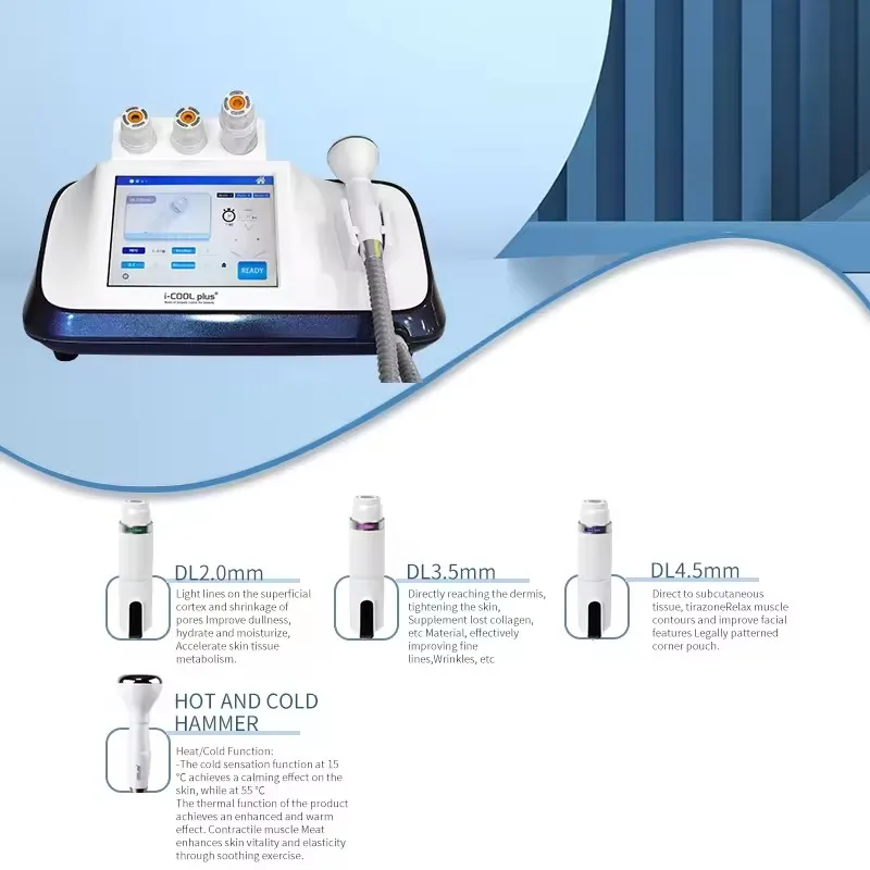 Icool Extreme Shape Beauty Machine Desktop Anti-Aging Facial Lifting Skin Tightening US Plug Compatible Head & Face Care