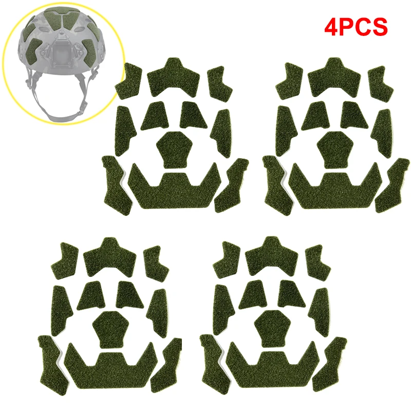 Super High Cut Tactical FAST Helmet Magic Sticker11Pcs/set Universal Tape Helmet Padding Stickers(4set)