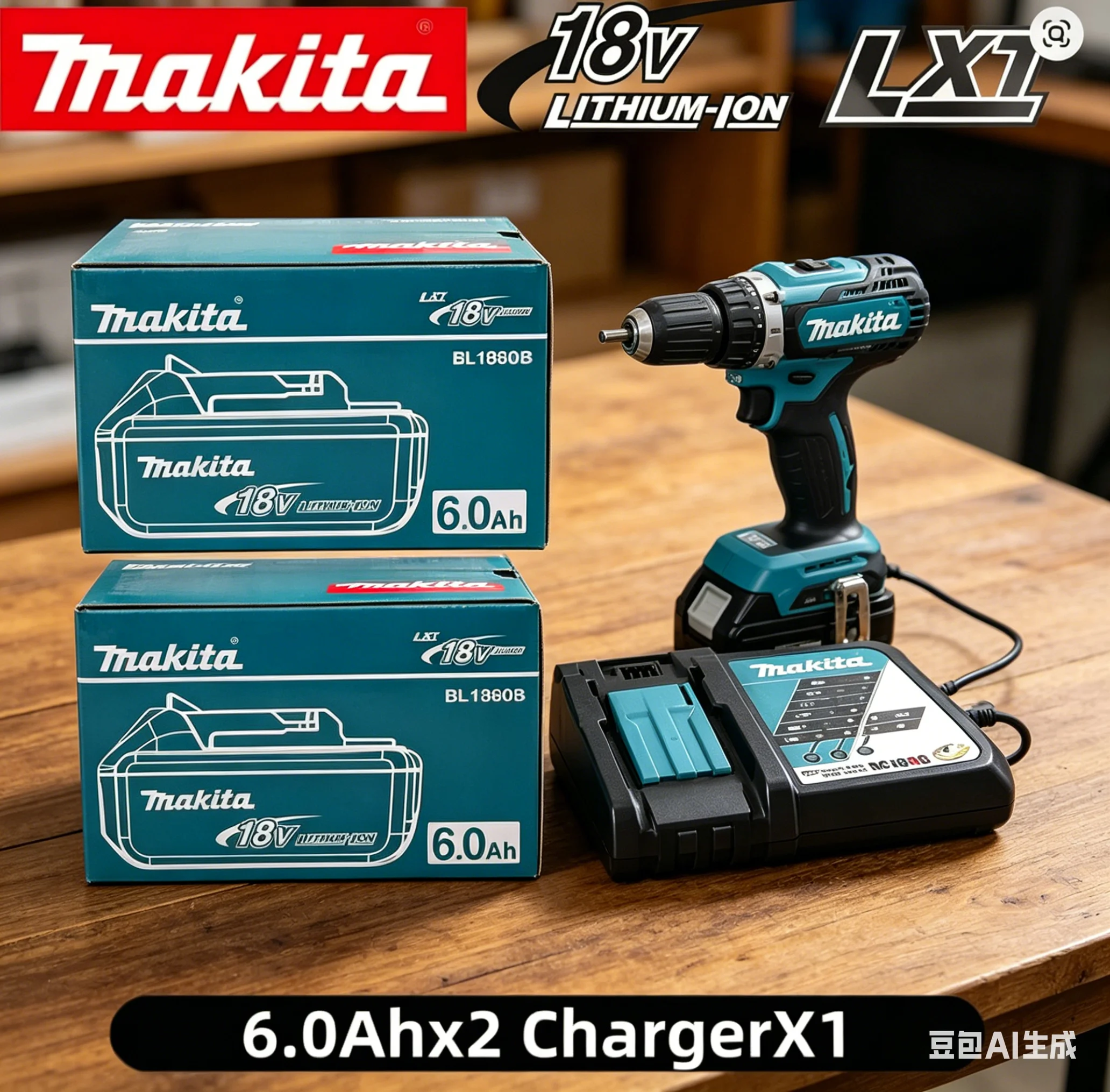 

100% Original Makita 18V 6.0Ah battery, for Makita BL1830， BL1830B， BL1840 ，BL1840B ，BL1850 BL1860B power tools battery