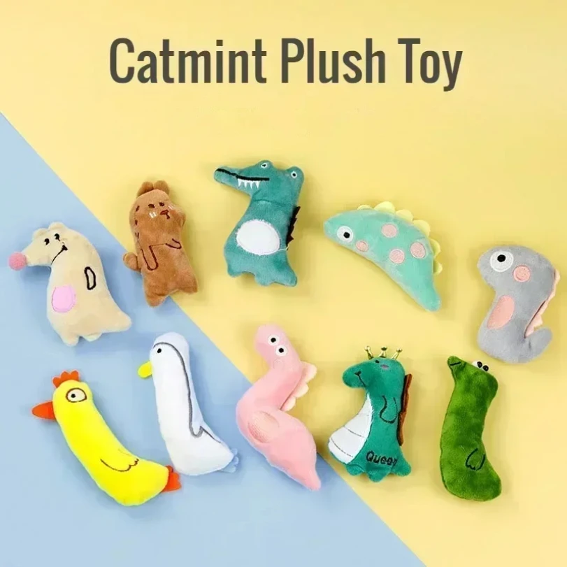 

Catnip Cats Toy with Catnip Plush Cat Toys for Kitten Teeth Grinding Thumb Pillow Chewing Toy Claws Thumb Bite Pet Accessories
