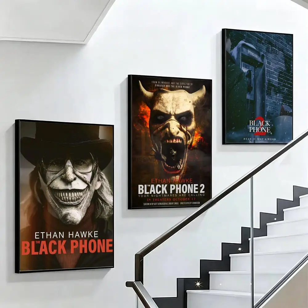 The Black Phone Poster HD poster black and white simple home decoration suitable for living room bedroom corridor and gift