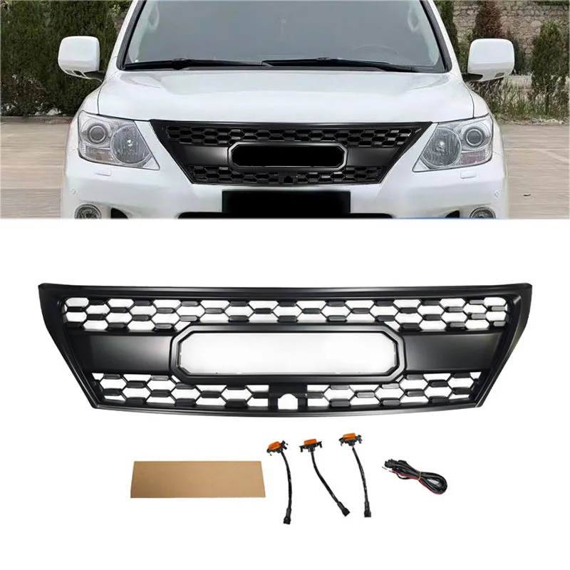

Racing Grills For 2008-2012 Lexus Lx470 Lx570 Modified Trd Style Front Grille Abs Material Replacement Installation Car Grille