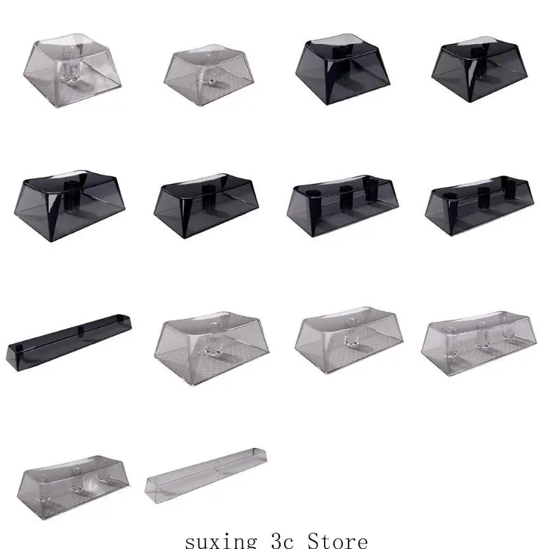 

E8BE Clear Keycaps XDA Transparent Keycap Blank Game Transparent Crystal Keycaps 1.75