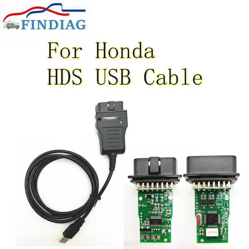 

Высококачественный USB-кабель для Honda HDS диагностический кабель версия программного обеспечения V1.4.3 FTDI FT232RL чип Автомобильный OBD2 HDS-кабель