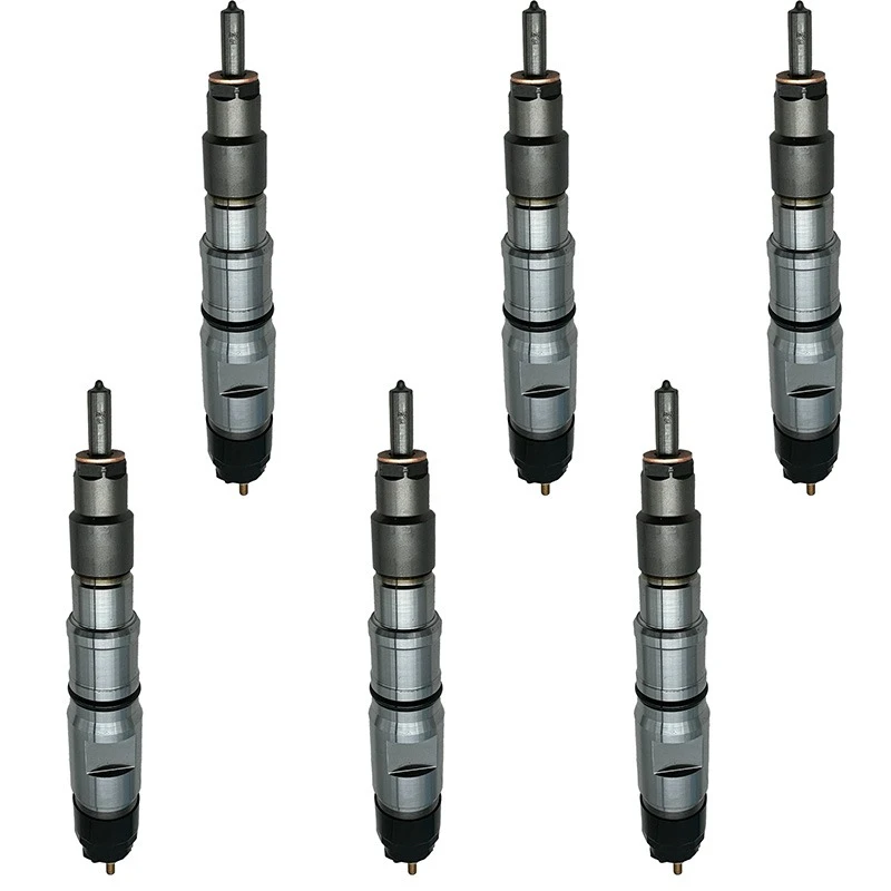 

6 шт. форсунки дизельного топлива 10401-7001C для двигателя Bosch Doosan DL06 DL08 DX300 DX340 DX350 Экскаватор Komatsu PC400-7 PC450-7