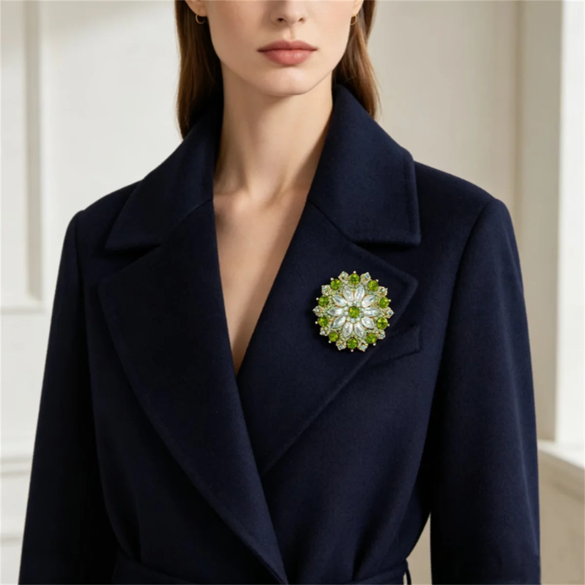 1Pc Elegant Creative Flower Brooch Exquisite Personalized Pin Gorgeous Luxury Jewelry Accessories Party Birthday Festival Gift