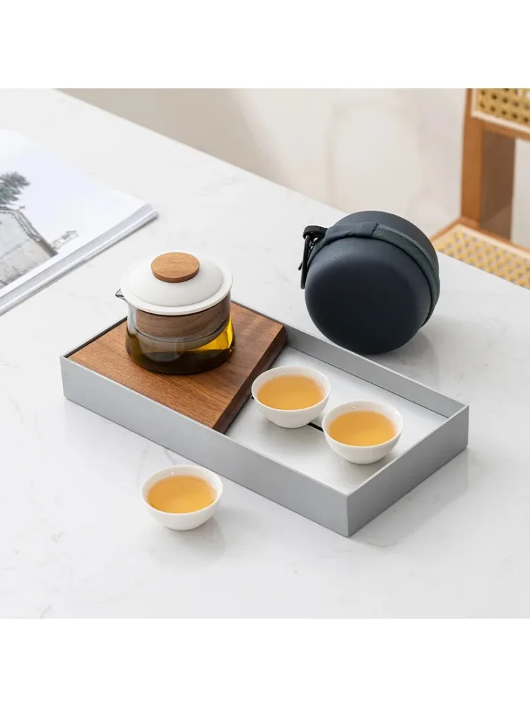 

For Zen Teapot and Cup Set Kit, Household Tea Making, Travel Tea Set, Outdoor Portable Bag, Chinese Supplies