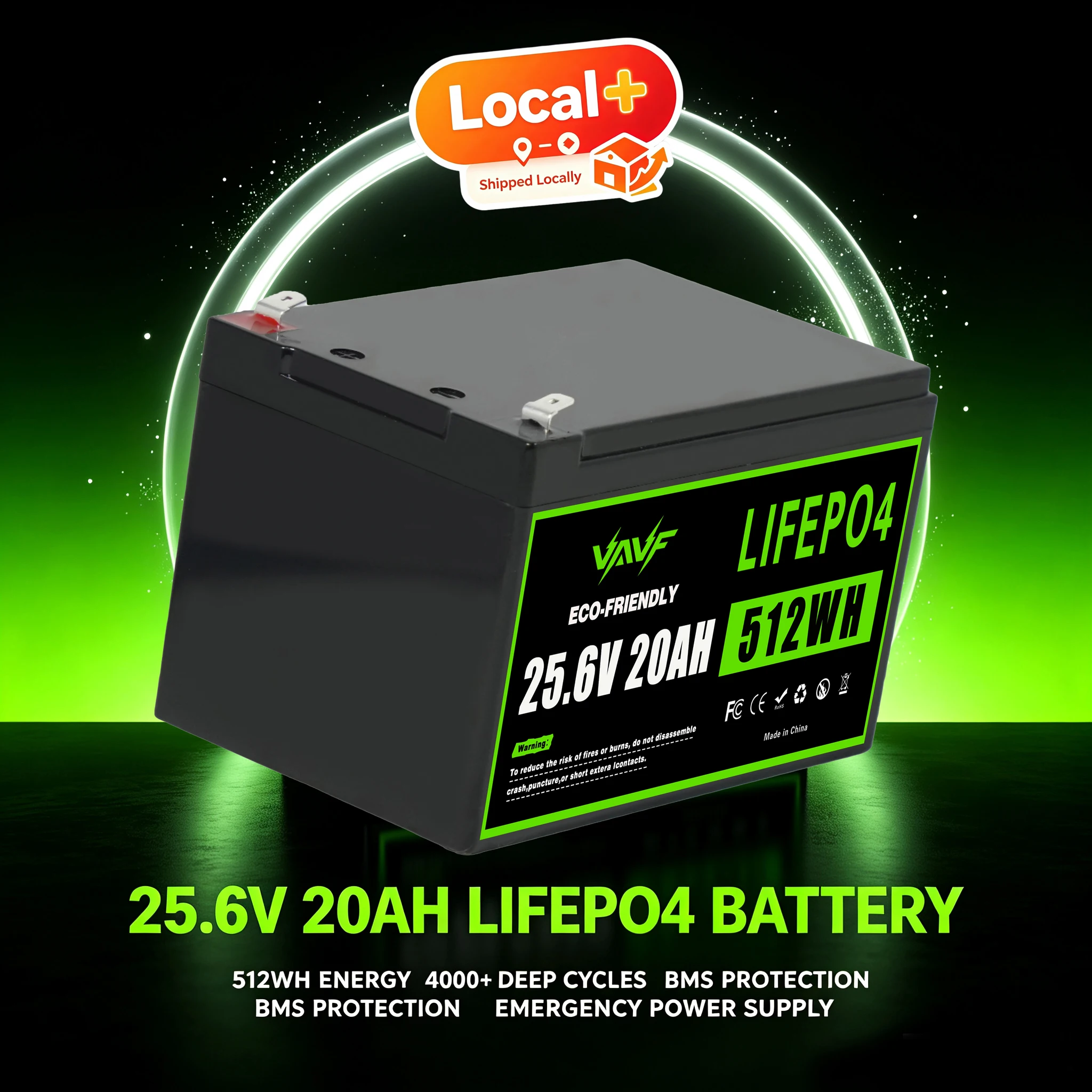 24V LiFePO4 Batteriepack 20000mAh Wiederaufladbarer Speicher EU-Lager Schneller Versand Für Heimenergiespeicher Wohnmobil Outdoor-Arbeitsausrüstung CCTV-Überwachung Wasserpumpensystem