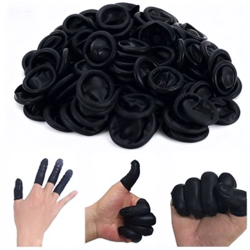 200/400 قطعة المتاح الأسود إصبع المهد الجمال خاص حماية الإصبع سرير الاصبع العمل تنظيف المطبخ غسل الصحون العرض