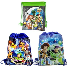 Toy Story Theme 1 pz/lotto Mochila tessuti Non tessuti coulisse festa di compleanno bambini ragazze bomboniere regali borse decorare zaino