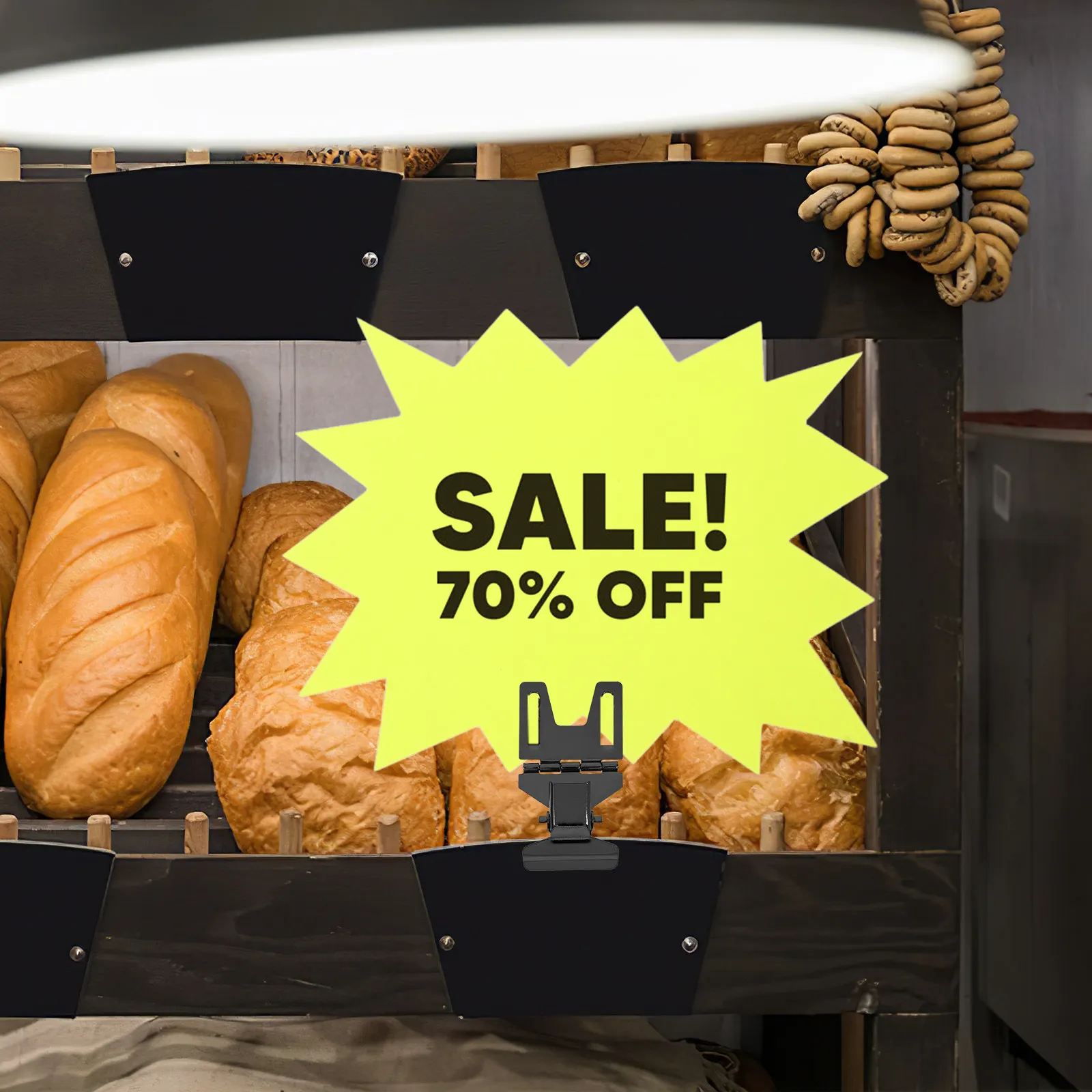 

10 шт. металлических держателей ценников/табличек для полок, рекламных стендов для розничной торговли, для пекарен, магазинов, супермаркетов