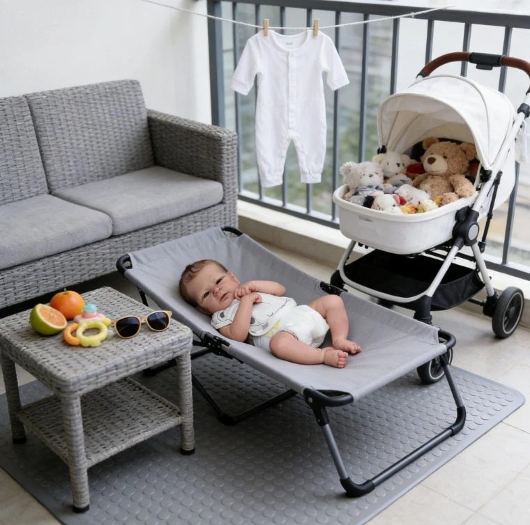 Npk boneca bebê reborn, 17 polegadas, elijah, pele 3d realista, veias visíveis com raiz de cabelo, aparência real, boneca de arte colecionável