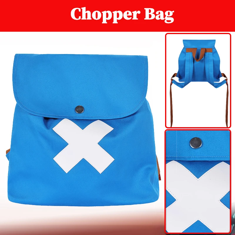 

Chopper 2026 Live Action TV Pirate Blue Bag Cosplay Costume Accessories Shoulder Bag Packbag Unisex Halloween Party Gifts Xmas