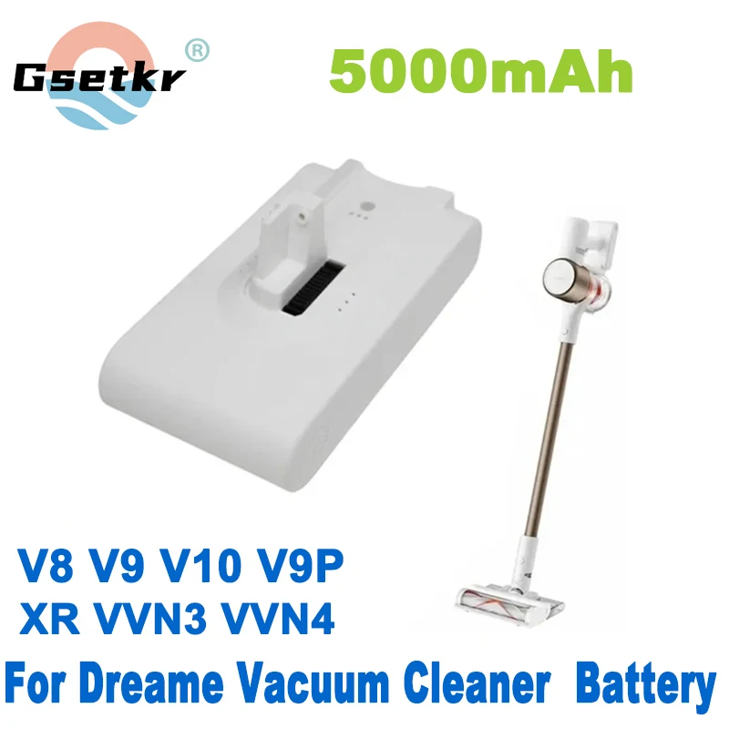 2024 (5000mAh)Replacement Vacuum Cleaner -Spare Battery for Xiaomi Dreame V8,V9,V10,V10Pro,VVN3,VVN4,VVN5,XR Lithium Ion Battery