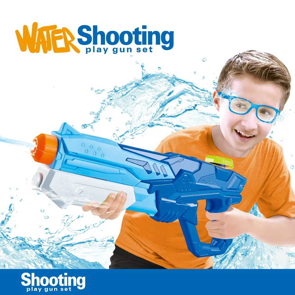 Wasserpistolen für Kinder und Erwachsene – 600 ml Spritzen-Wasserspielzeugpistole, große Reichweite, hohe Kapazität, Schwimmbad, Strand, Outdoor-Kampfspielzeug