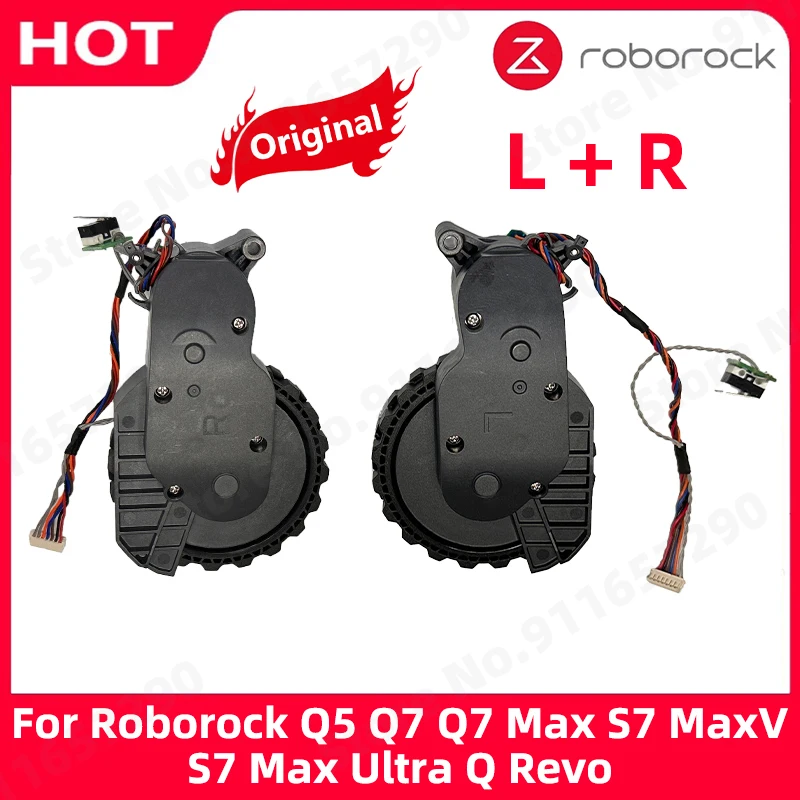 Original Roborock Q5 Q7 Q7 Max S7 MaxV S7 Max Ultra Q Revo Left and Right Walking Wheels Vacuum Cleaner Wheel Accessories