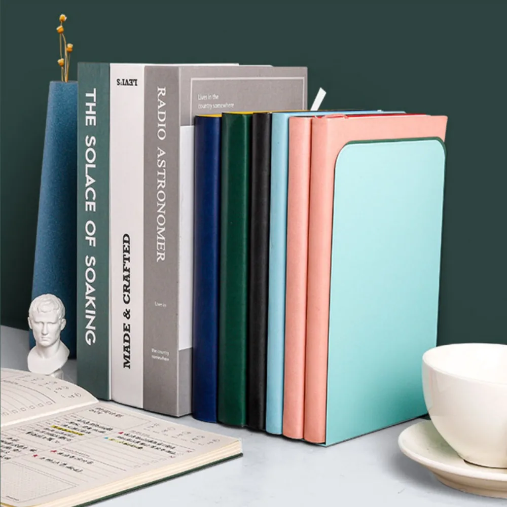 2 шт. металлическая подставка для книг, настольная подставка для книг, современный минималистичный стиль, нескользящая подставка для книг, органайзер для студенческих книг для школьного офиса