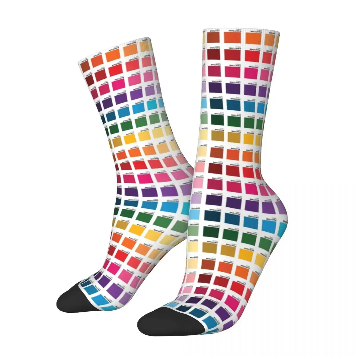 Shades Of Pantone Colors Socks Harajuku High Quality Stockings All Season Long Socks Accessories for Unisex Gifts