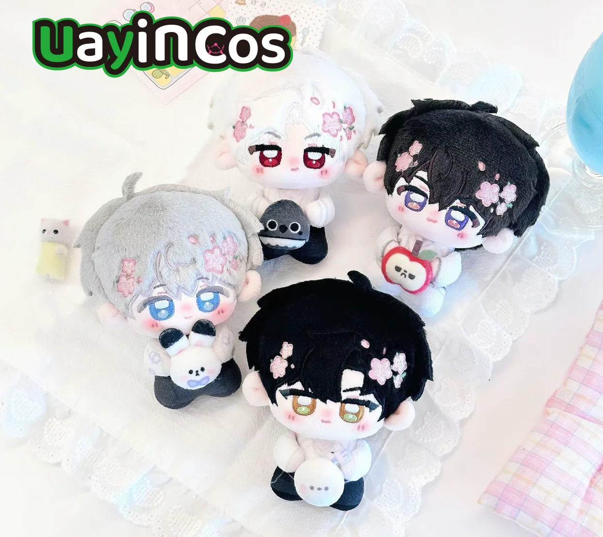 

10cm Love and Deepspace Sylus Caleb Xavier Zayne Flowers Anime Game Stuffed Plushies Doll Clothes Keychain Bag Pendant Toy Kids
