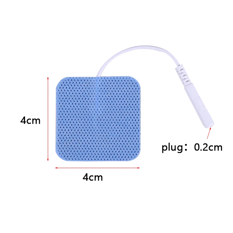 Bulk Pack 30/50/100pcs 4x4cm Reusable TENS Acupuncture Self-Adhesive Gel Electrode Pads for Digital Massage Physiotherapy Device