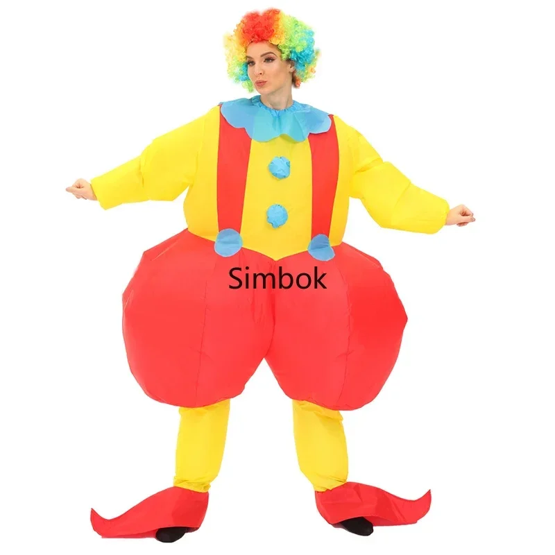 Inflatable Mascot Clown Costume, Funny Event Promotion Party, Christmas Cartoon Doll Cosplay Clothes