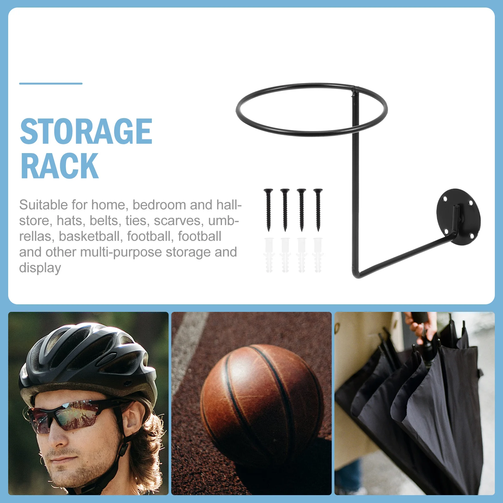 

Stand Wall-mounted Storage Rack Shelving Baseball Cap Racks Hat Shelf Holder