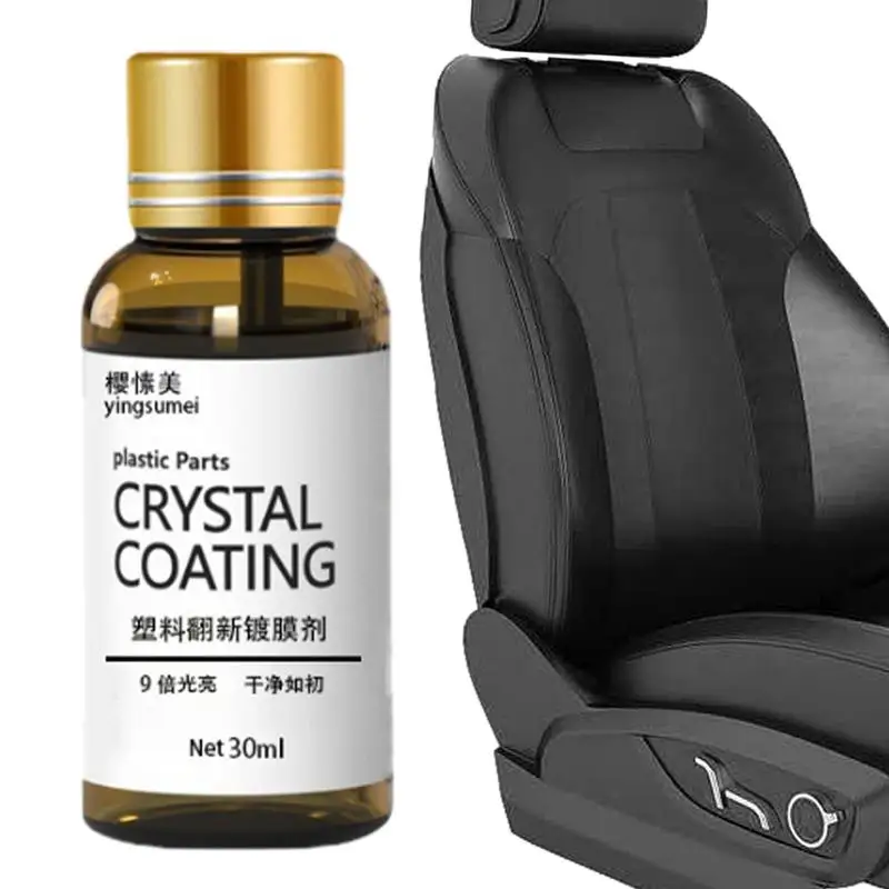 

30ml Car Plastic Restorer Polish For Interior Exterior Trim Long-lasting Cleaner Agent Resists Water Dirt Car Chemicals