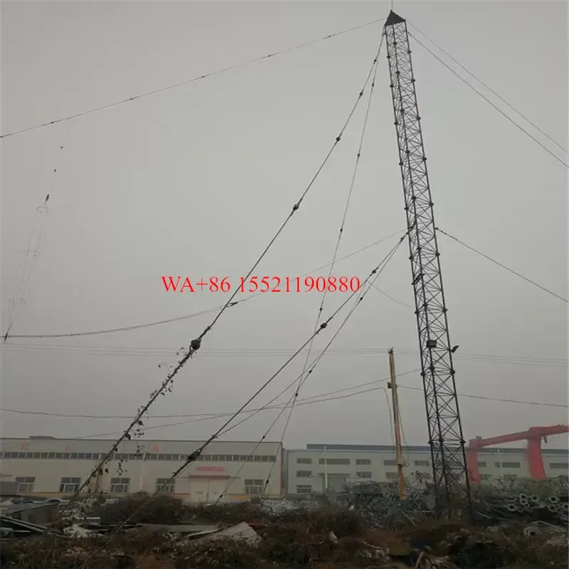 WMWMNU for Galvanized Solid Steel Bar 60m 80m 90m 100m 120m Telecom Guyed Mast Wind Tower Telecommunication Tower Product