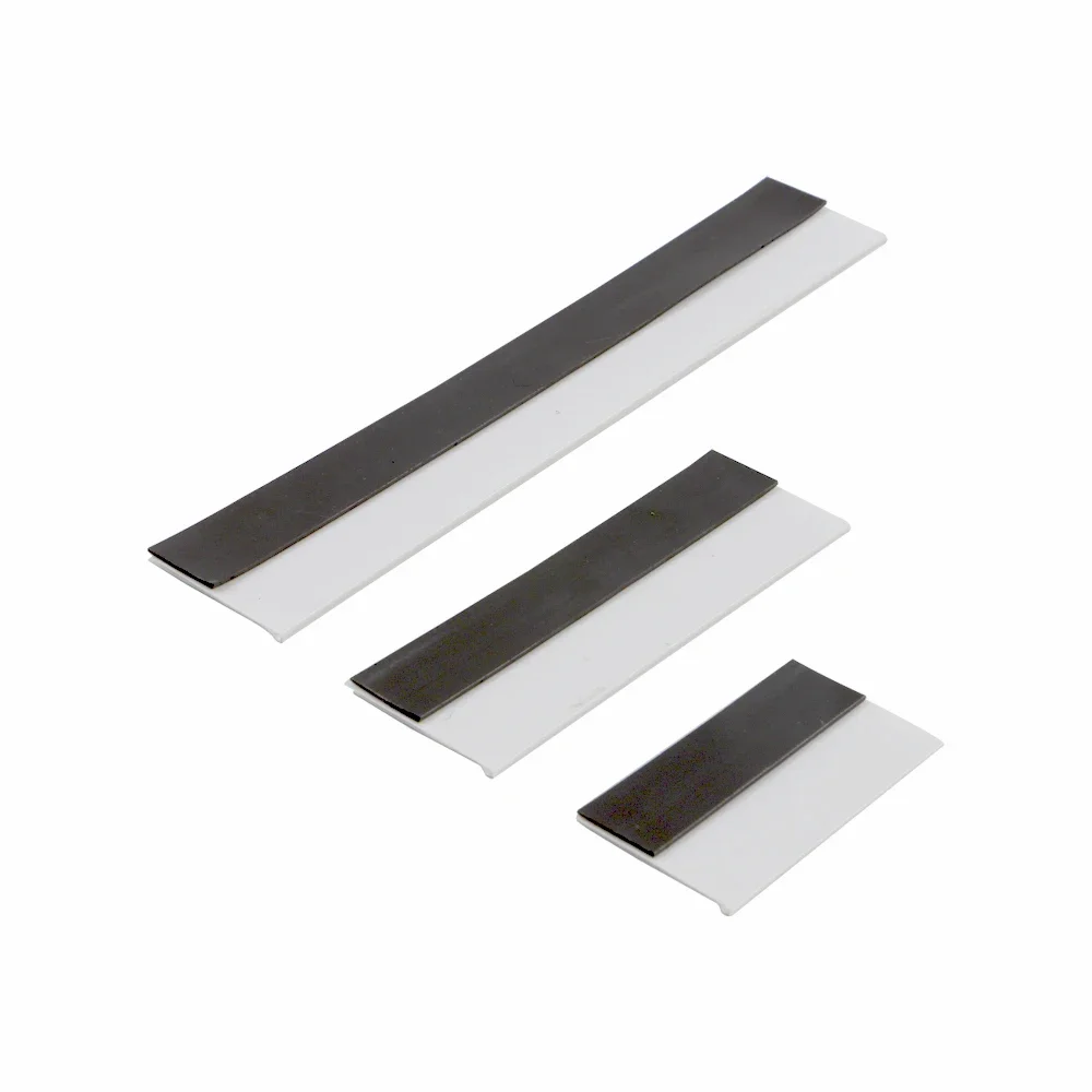40pcs Plastic Tags Magnetic Shelf Label Holders Strip Mini Transparent Price Display Holder Card Label Sleeve Decorations