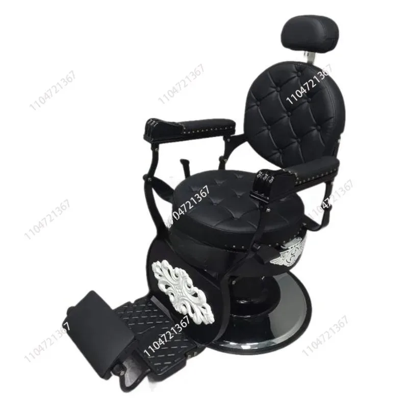 Large chair, oil head hair chair, reclined men's shaving and shaving barber shop