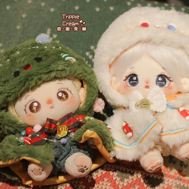 New Cotton Doll Doll Clothes 20cm Clothes Christmas Eve Carol Series Christmas Form Doll Clothes Girls Toys