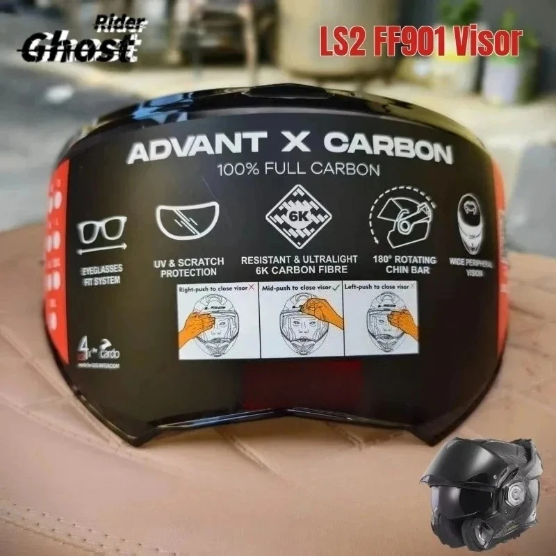 

FOR LS2 Motorcycle Half Helmet FF901 Original Lens Black Lens Color Visors FOR LS2 AIRFLOW II Helmet Accessories