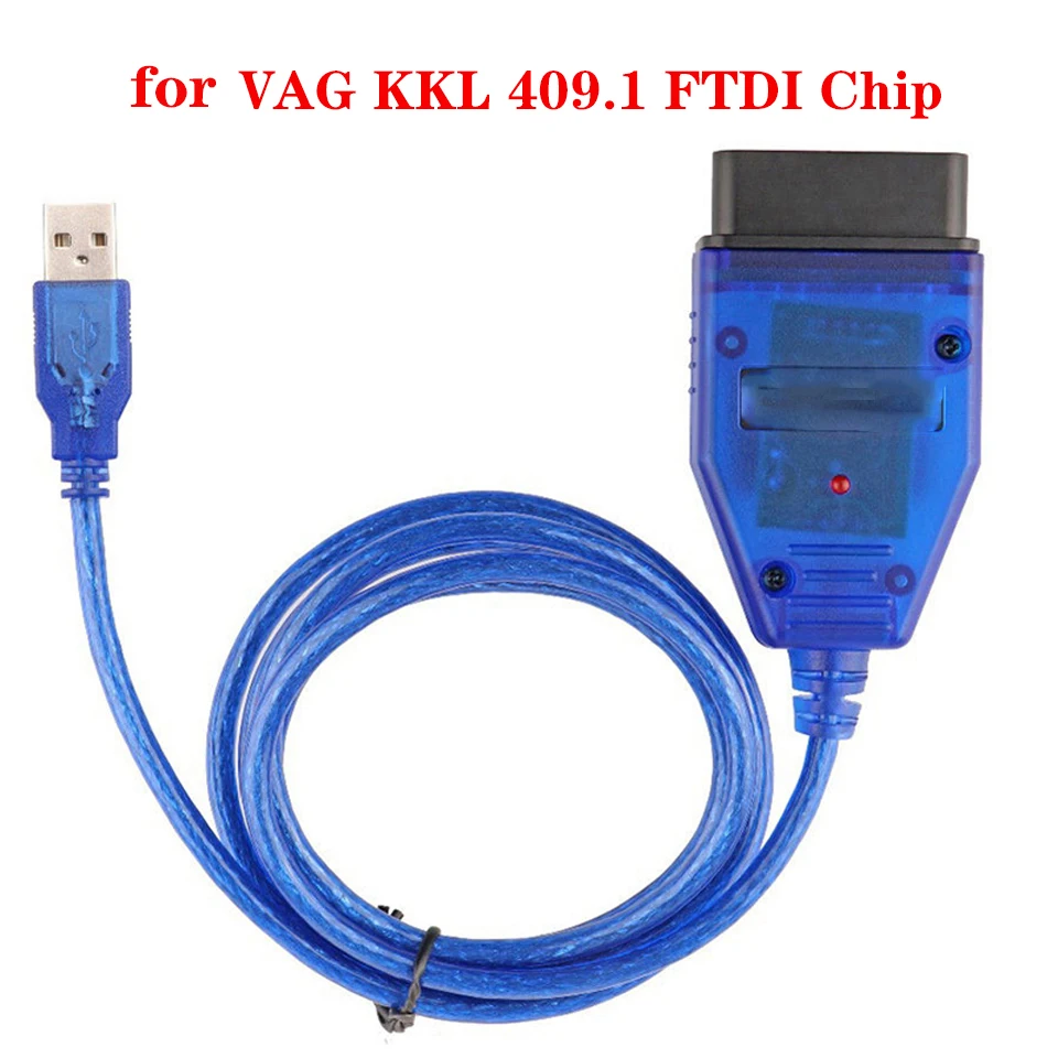 

for VAG KKL 409 FTDI OBD2 KKL409 USB Diagnostic Cable For V-W/A-udi/S-eat for VAG-Series VAG COM 409 Cable