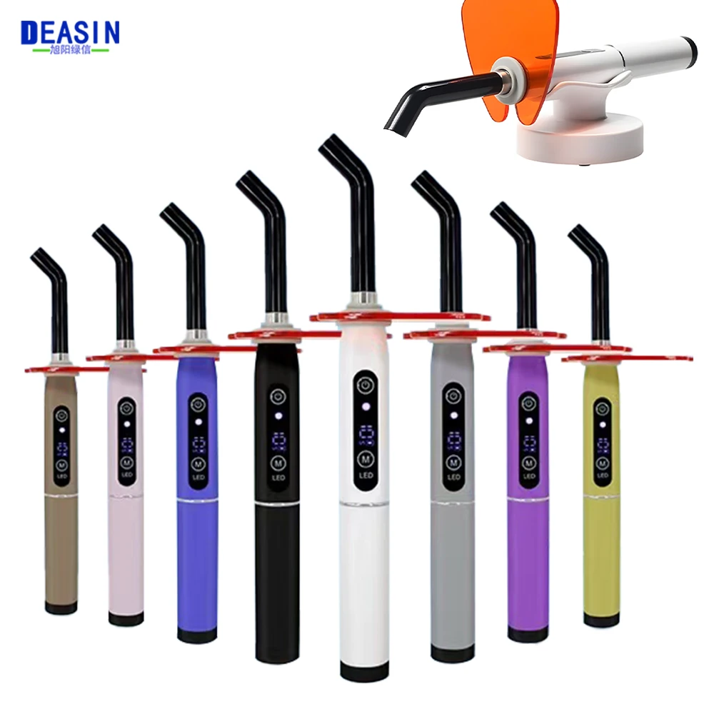 1Set Dental LED Wireless Curing Light Curing Machine Resin Curing Dentist Tool Equipment Cordless US/EU Plug 110V-220V