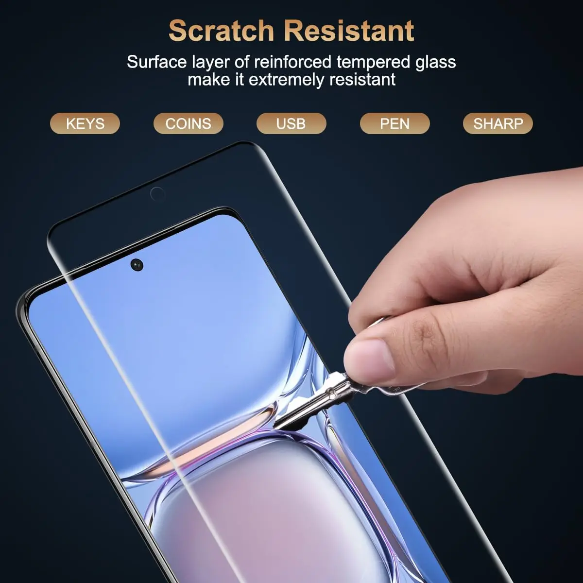 3Pcs 9H Curved Four Sides Glue Tempered Glass For Samsung Galaxy S21 Ultra 5G HD Screen Protector