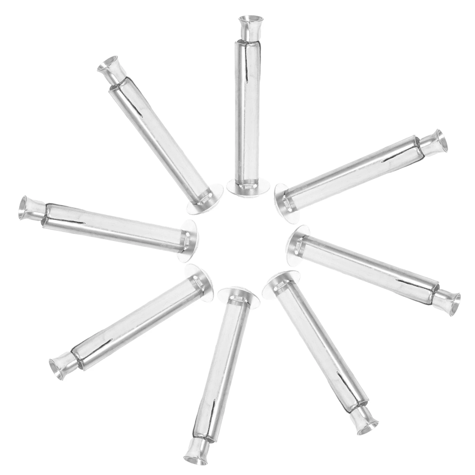 

8pcs Speed Bumps Deceleration Zone Heavy Duty Traffic Bolts Portable Hump Mount Vibration Damping Rubber Expansion Screw Steel
