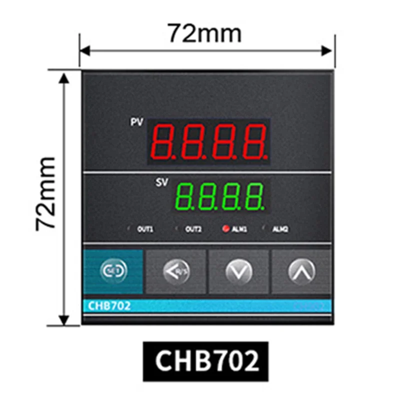 ETRT Dual Output SSR + รีเลย์ CHB702 Thermostat ดิจิตอลจอแสดงผลอัจฉริยะ Universal อินพุตอุณหภูมิ 220V