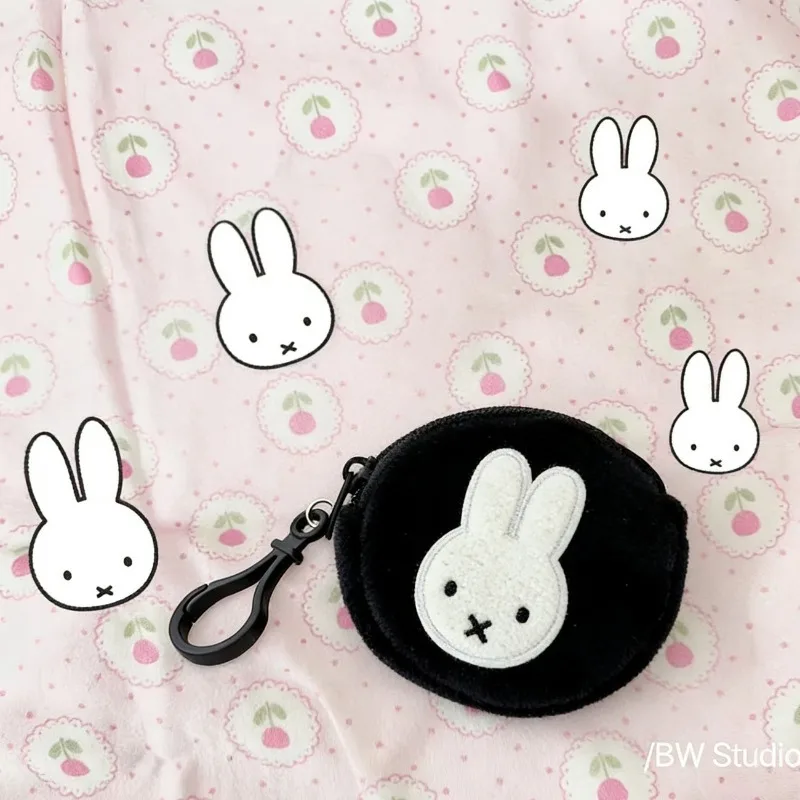 Miffy Rabbit New Unisex Cute Creative Cartoon Pattern Simple Fashion Portable ID Storage Coin Purse Keychain Decorative Pendant - view 5