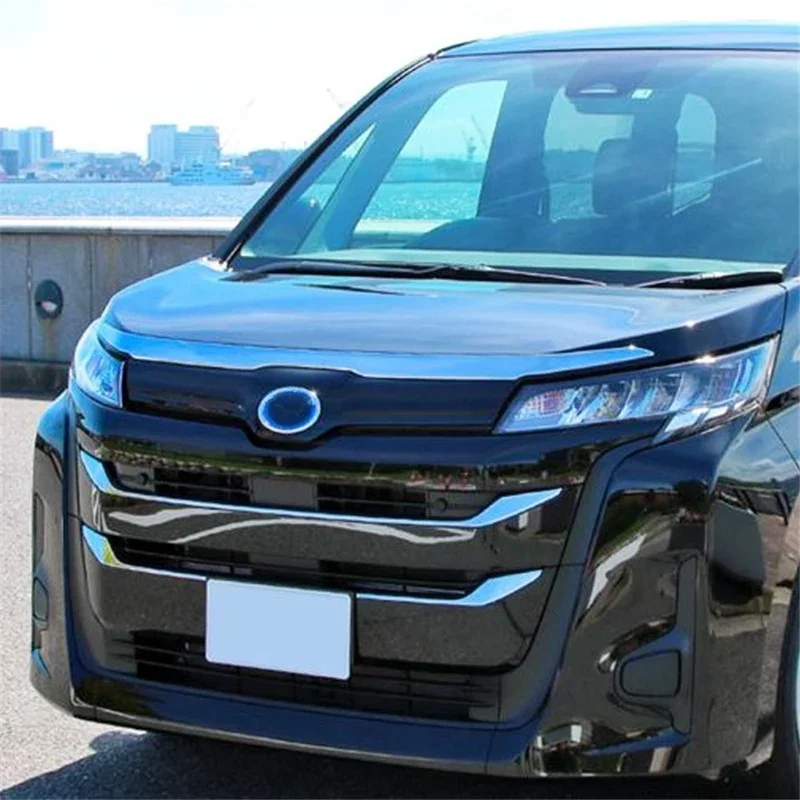 

WELKINRY For Toyota Noah R90 4th Generation 2022-2026 ABS Chrome Front Car Face Head Hood Bonnet Cover Trim