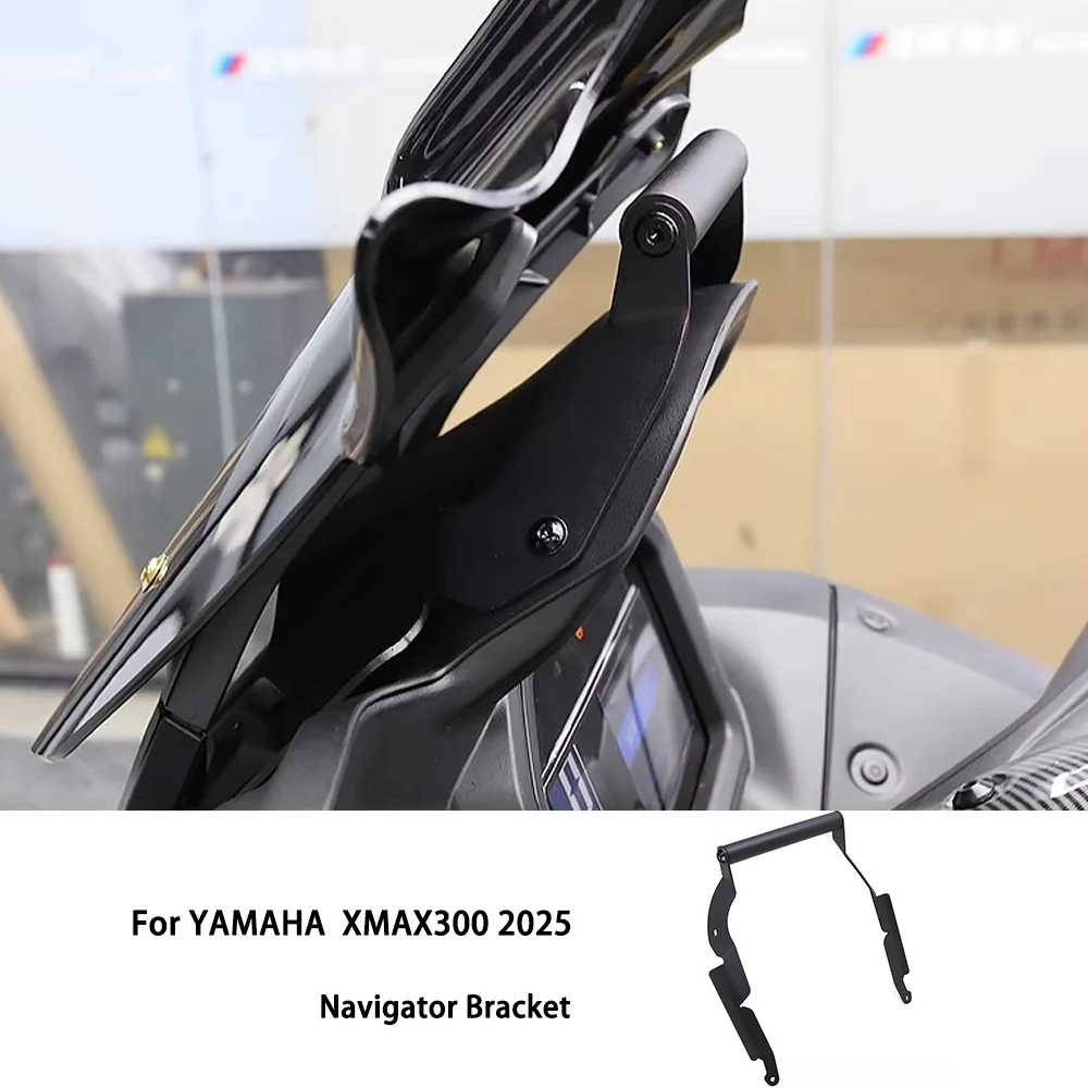 

Для YAMAHA XMAX 300 XMAX-300 аксессуары для мотоциклов, кронштейн для мобильного телефона, поддержка GPS-навигационной платы, кронштейн, подходит для 2025 XMAX 300