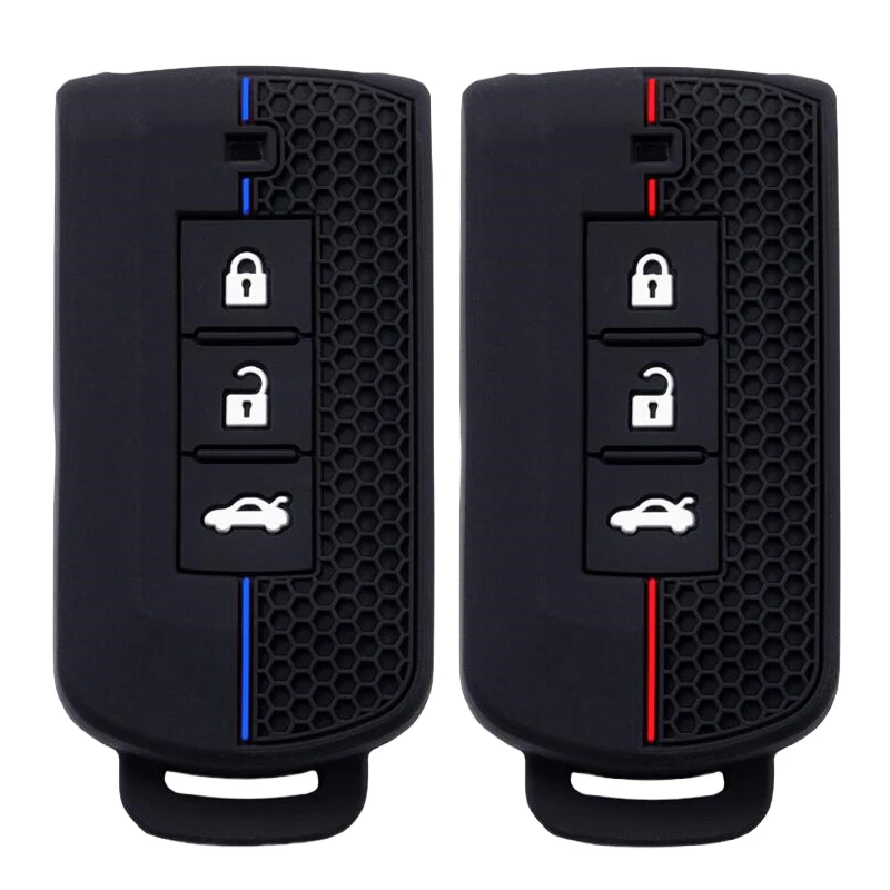 Capa de silicone para chave de carro, para Mitsubishi Outlander Xpander Triton ASX LANCER Pajero Sport 3 2020G Eclipse Cross L200