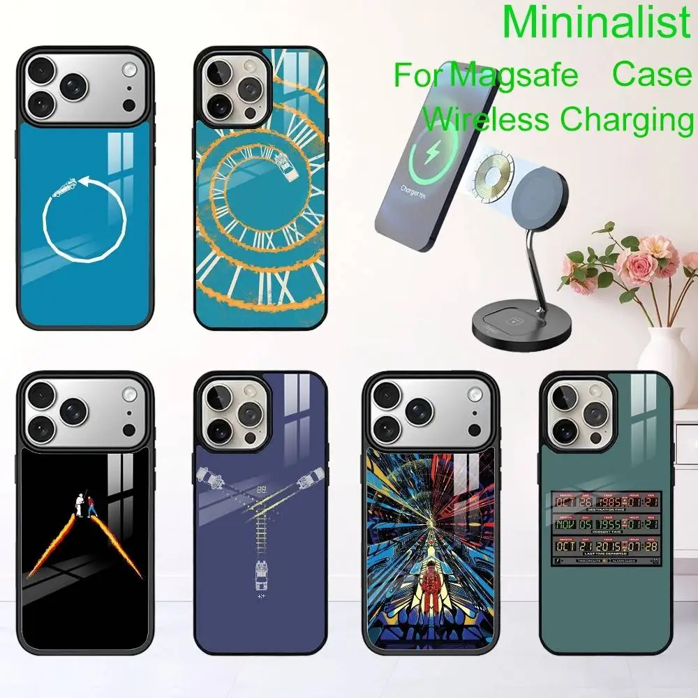 

Чехол B-Back To The F-Future для iPhone 17, 16, 15, 14, 13 Plus, Pro Max, магнитный, для беспроводной зарядки Magsafe