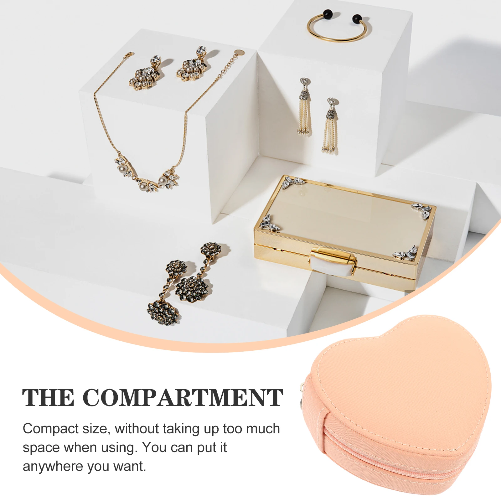 

Jewelry Box Small Travel Case for Necklace Holder Women Organizer Storage
