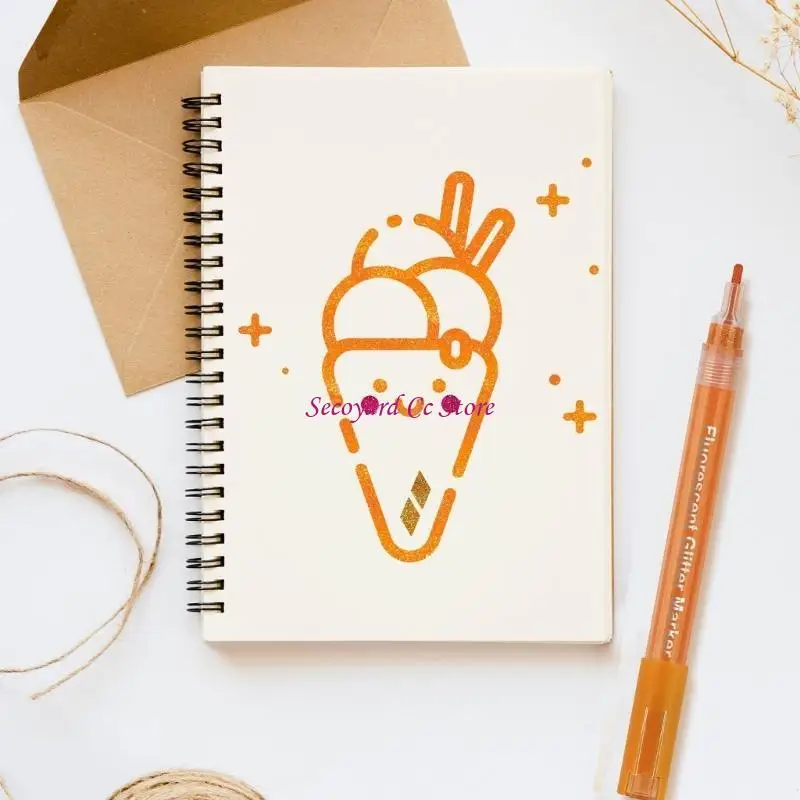 

N3UC 12 Pack Glitter Markers Fine Tip Highlighter Pens forAnime Illustrating and Drawing Marker Pen Gift for Kids Adult