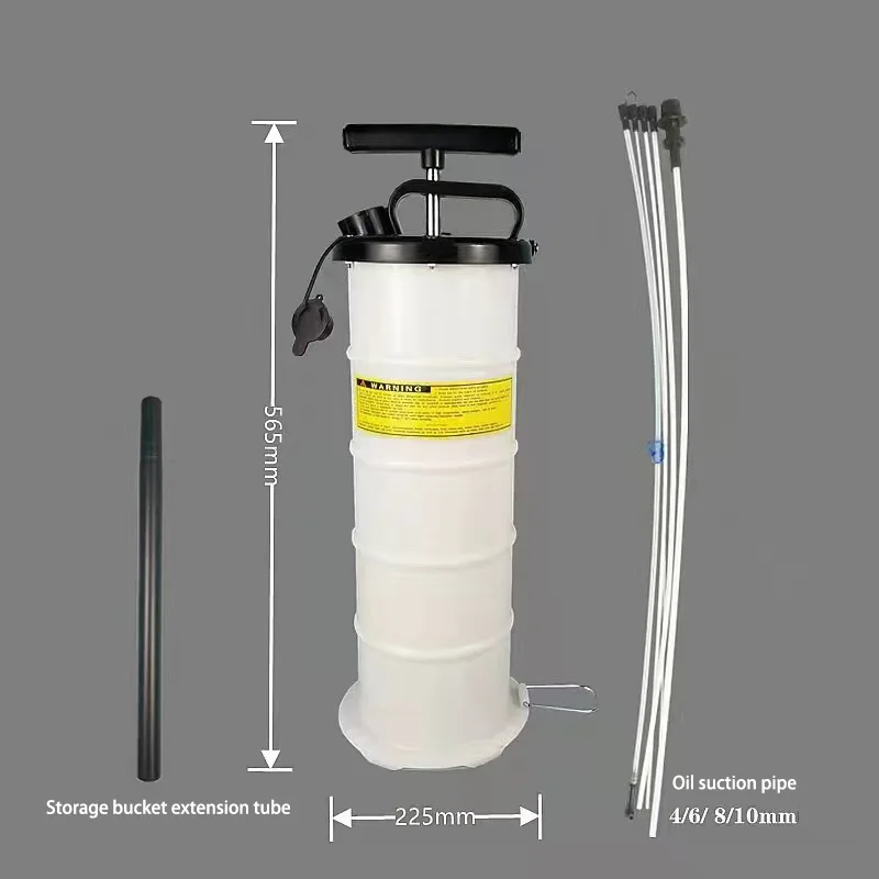 6.5L Manual Fluid Extractor Manual And Pneumatic Dual Use Fluid Extractor Refueling Replacement Tool Oil Extractor Pump