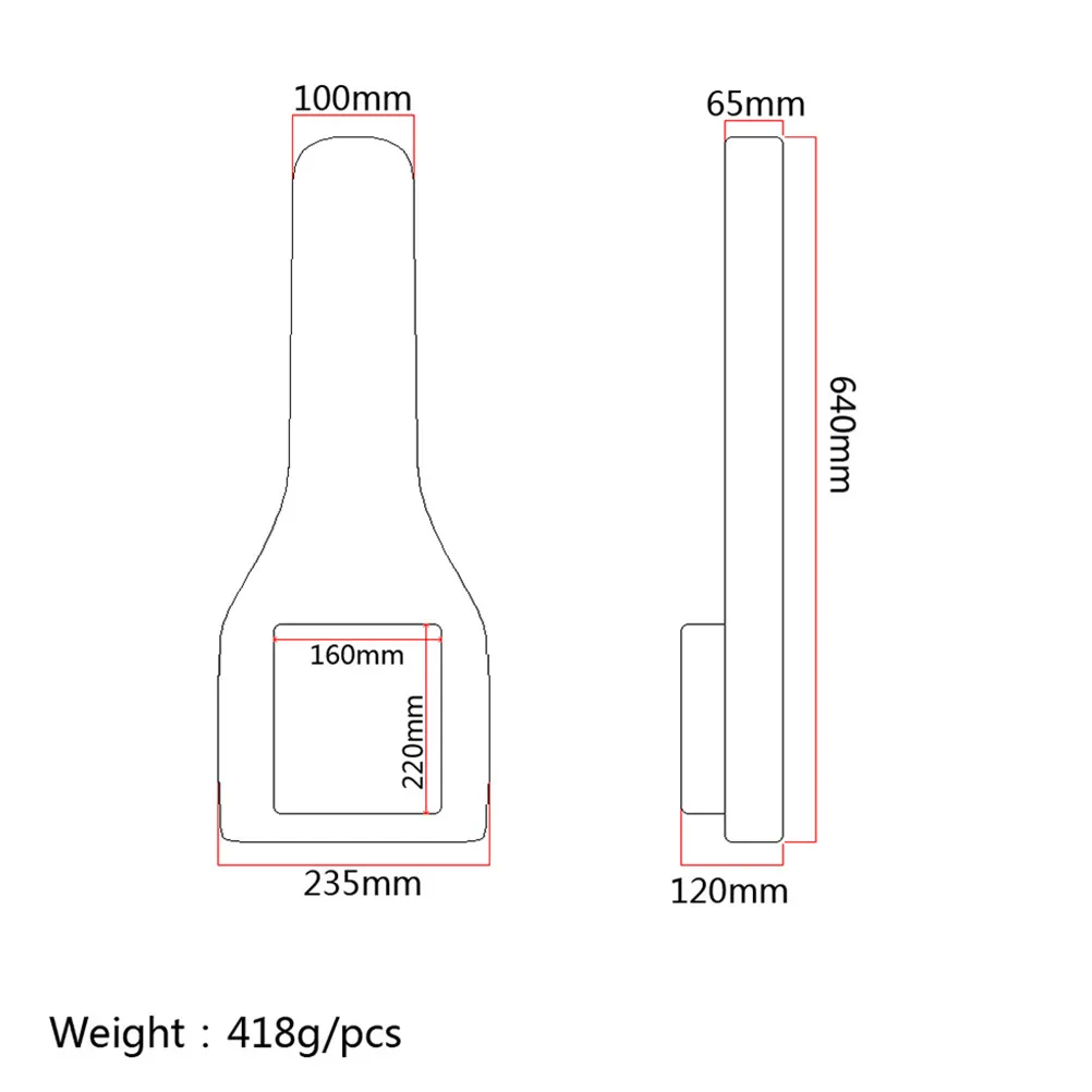 24 Inch Red Cord Guitar Backpack Style Bag Thick Padded Oxford Cloth Convenient Foldable Protective Gig Bag for Acoustic view 3