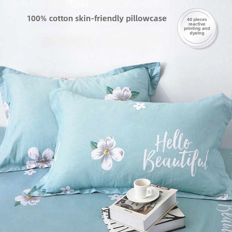

Cotton Pillowcase Set Bed Pillow Cover for Sofa Decor Breathable Sleeping Cushion Soft Washable Cloth for Cozy Home Bedroom Use