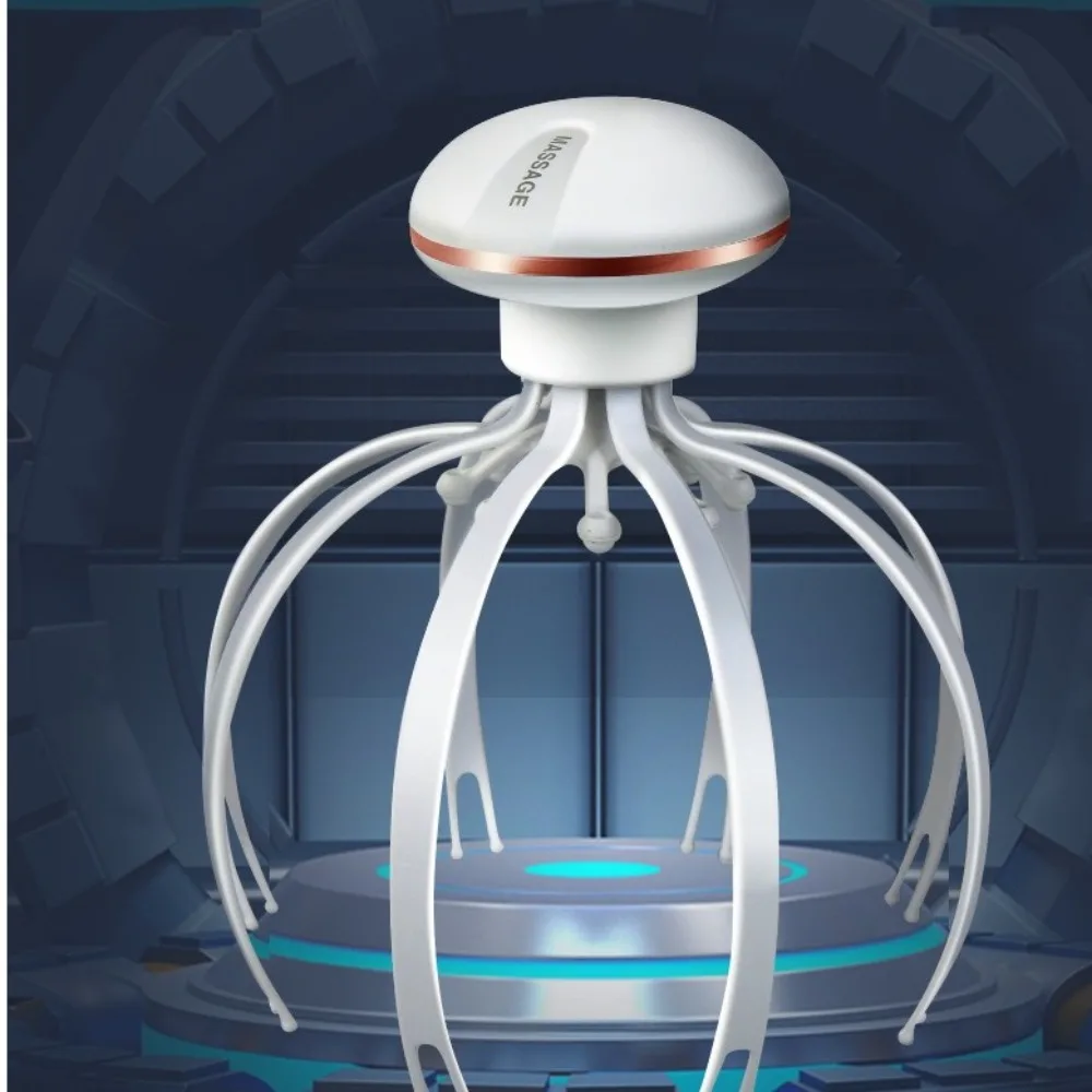 

Электрический массажер для головы Unblock, головной боли, снятие стресса и веселья, портативный массажер для кожи головы, многофункциональный, подходит для частоты тела